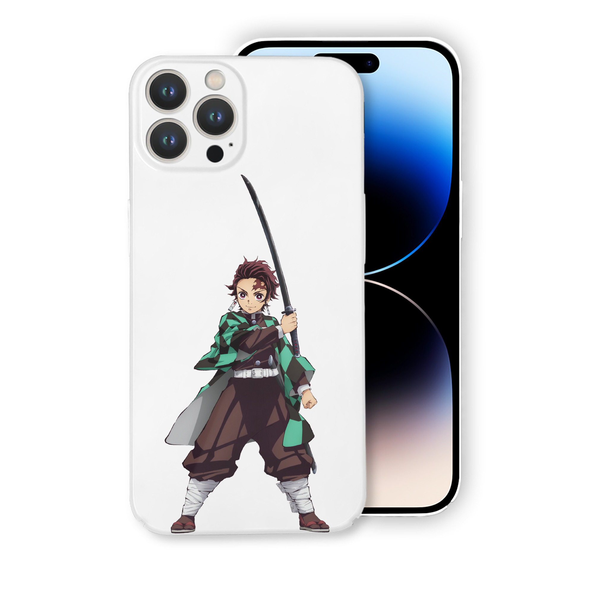 （画像用） 鬼滅の刃 竈門 炭治郎／かまど たんじろう Kamado Tanjirou 【iPhone 14シリーズ対応】ハードケース